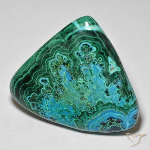 Chrysocolle Multicolore naturelle Trillion, 77.47 ct, Opaque