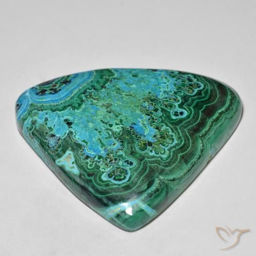 Chrysocolle Multicolore naturelle Trillion, 77.47 ct, Opaque