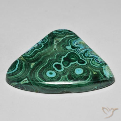 Chrysocolle Multicolore naturelle Trillion, 65.52 ct, Opaque