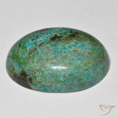 Chrysocolle Multicolore naturelle ovale, 11.12 ct, Opaque