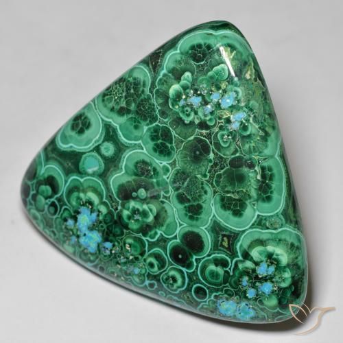 Chrysocolle Multicolore naturelle Trillion, 121.07 ct, Opaque