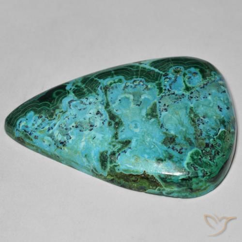 Chrysocolle Multicolore naturelle En forme de poire, 48.86 ct, Opaque