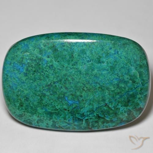 113.09ct Naturel Multicolore Chrysocolle, Coussin, Opaque