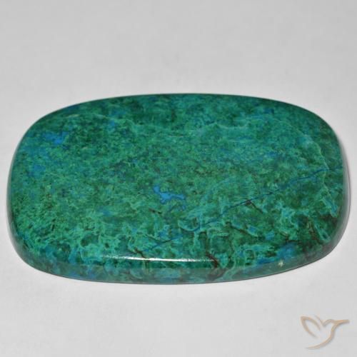 Chrysocolle Multicolore naturelle Coussin, 113.09 ct, Opaque