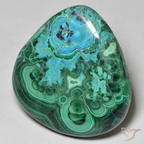 Chrysocolle Multicolore naturelle En forme de poire, 67.02 ct, Opaque