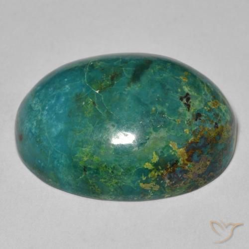 Chrysocolle Multicolore naturelle ovale, 20.87 ct, Opaque