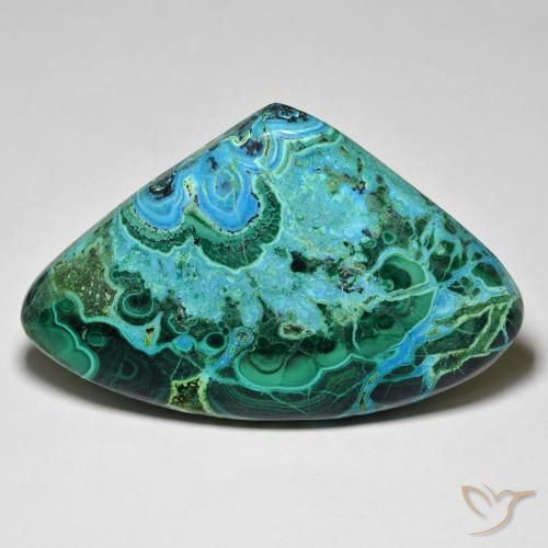 70.52ct Naturel Multicolore Chrysocolle, En forme de poire, Opaque