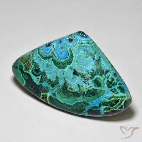 Chrysocolle Multicolore naturelle En forme de poire, 70.52 ct, Opaque
