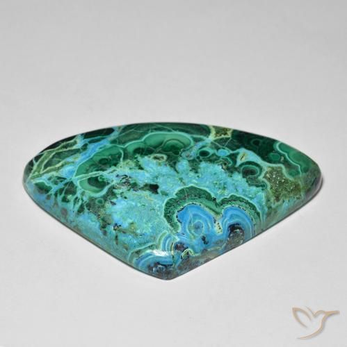 Chrysocolle Multicolore naturelle En forme de poire, 70.52 ct, Opaque