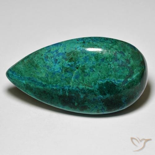 68.06ct Naturel Multicolore Chrysocolle, En forme de poire, Opaque