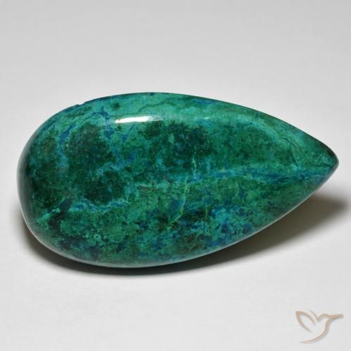 Chrysocolle Multicolore naturelle En forme de poire, 68.06 ct, Opaque