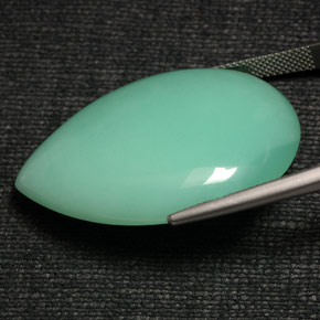 Chrysoprase Vert naturelle En forme de poire, 50.12 ct, Opaque