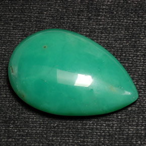 Chrysoprase vert naturelle en forme de poire, 50,20 ct, opaque