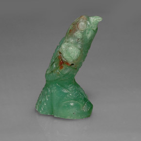 Chrysoprase vert naturelle forme fantaisie, 16,80 ct, opaque