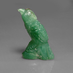 Chrysoprase vert naturelle forme fantaisie, 16,80 ct, opaque