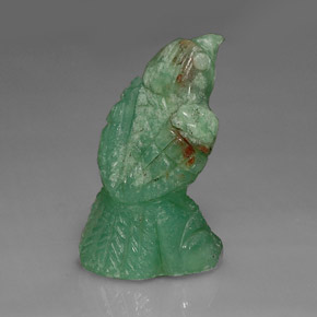 Chrysoprase vert naturelle forme fantaisie, 16,80 ct, opaque