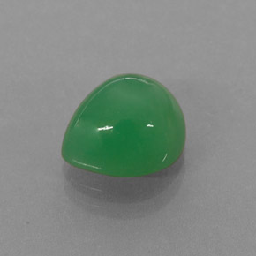 Chrysoprase vert naturelle en forme de poire, 2,68 ct, translucide