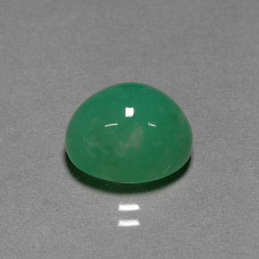 Chrysoprase Vert naturelle Coupe ovale, 4.53 ct, Translucide