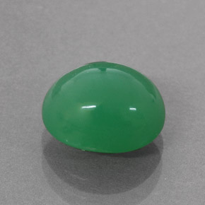 Chrysoprase Vert naturelle Coupe ovale, 4.20 ct, Opaque