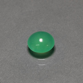 Chrysoprase Vert naturelle Coupe roude, 1.10 ct, Translucide