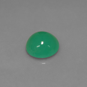 Chrysoprase Vert naturelle Coupe roude, 1.13 ct, Translucide