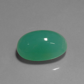 Chrysoprase vert naturelle transparent, 16,67 ct, transparent / translucide