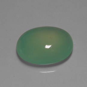 Chrysoprase vert naturelle transparent, 8,10 ct, transparent / translucide