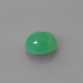 Chrysoprase vert naturelle transparent, 2,92 ct, transparent / translucide