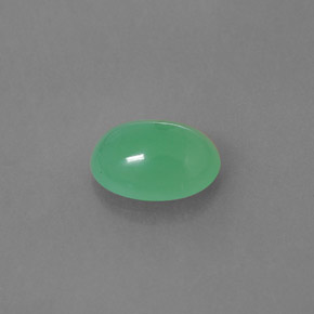 Chrysoprase vert naturelle transparent, 2,49 ct, transparent / translucide