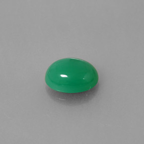 Chrysoprase vert naturelle transparent, 1,91 ct, transparent / translucide