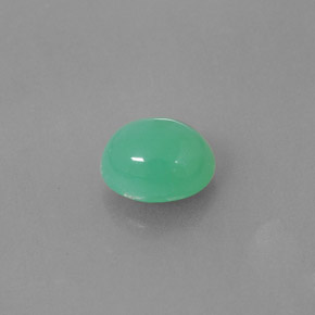 Chrysoprase vert naturelle transparent, 2,34 ct, transparent / translucide