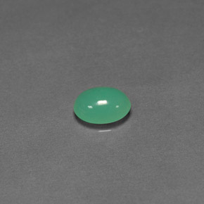 Chrysoprase vert naturelle transparent, 1,27 ct, transparent / translucide
