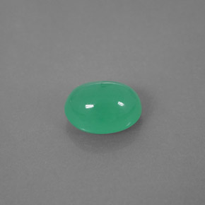 Chrysoprase vert naturelle transparent, 2,13 ct, transparent / translucide