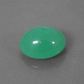 Chrysoprase vert naturelle transparent, 2,03 ct, transparent / translucide