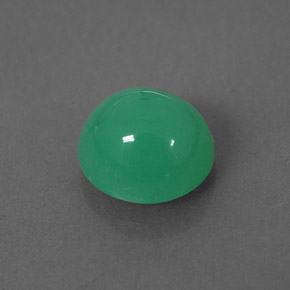 Chrysoprase vert naturelle transparent, 1,79 ct, transparent / translucide