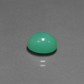 Chrysoprase vert naturelle transparent, 3,04 ct, transparent / translucide