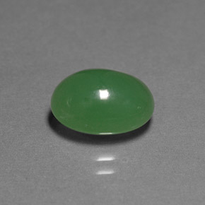 Chrysoprase vert naturelle transparent, 3,42 ct, transparent / translucide