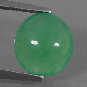 Chrysoprase vert naturelle transparent, 2,15 ct, transparent / translucide