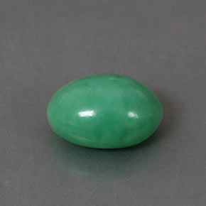 Chrysoprase vert naturelle coupe ovale, 2,03 ct, opaque