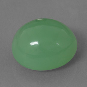 Chrysoprase vert naturelle transparent, 11,83 ct, transparent / translucide