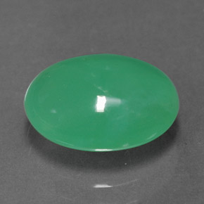 Chrysoprase vert naturelle transparent, 2,31 ct, transparent / translucide