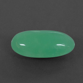 Chrysoprase vert naturelle transparent, 4,62 ct, transparent / translucide