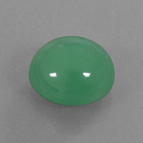 Chrysoprase vert naturelle transparent, 5,13 ct, transparent / translucide