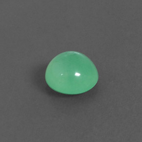 Chrysoprase vert naturelle transparent, 1,74 ct, transparent / translucide