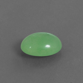 Chrysoprase vert naturelle transparent, 2,20 ct, transparent / translucide