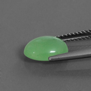 Chrysoprase vert naturelle transparent, 2,20 ct, transparent / translucide