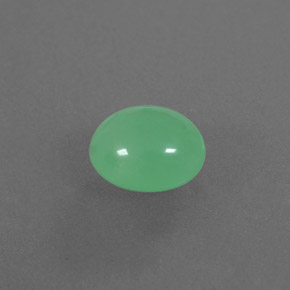 Chrysoprase vert naturelle transparent, 2,82 ct, transparent / translucide