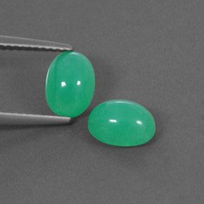 Achetez naturel ct vert chrysoprase gems, transparent, en provenance inde chez gemselect. en stock, livraison internationale!