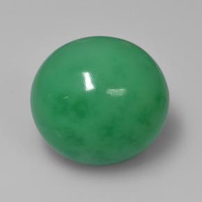 Chrysoprase vert naturelle coupe ovale, 15,72 ct, opaque