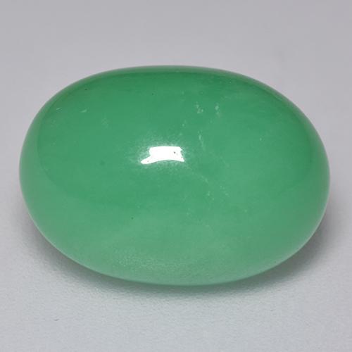 Chrysoprase Vert clair naturelle Coupe ovale, 9.48 ct, Translucide